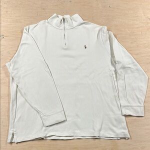 Ralph Lauren White Quarter-Zip Pullover